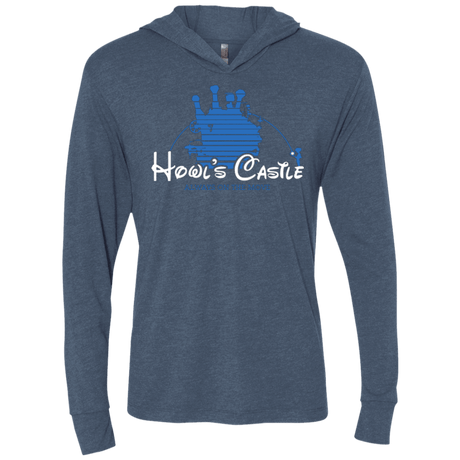 T-Shirts Indigo / X-Small Howl's Castle Triblend Long Sleeve Hoodie Tee