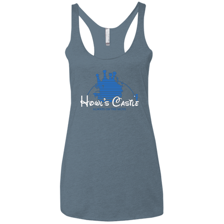 T-Shirts Indigo / X-Small Howl's Castle Women's Triblend Racerback Tank