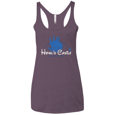 T-Shirts Vintage Purple / X-Small Howl's Castle Women's Triblend Racerback Tank
