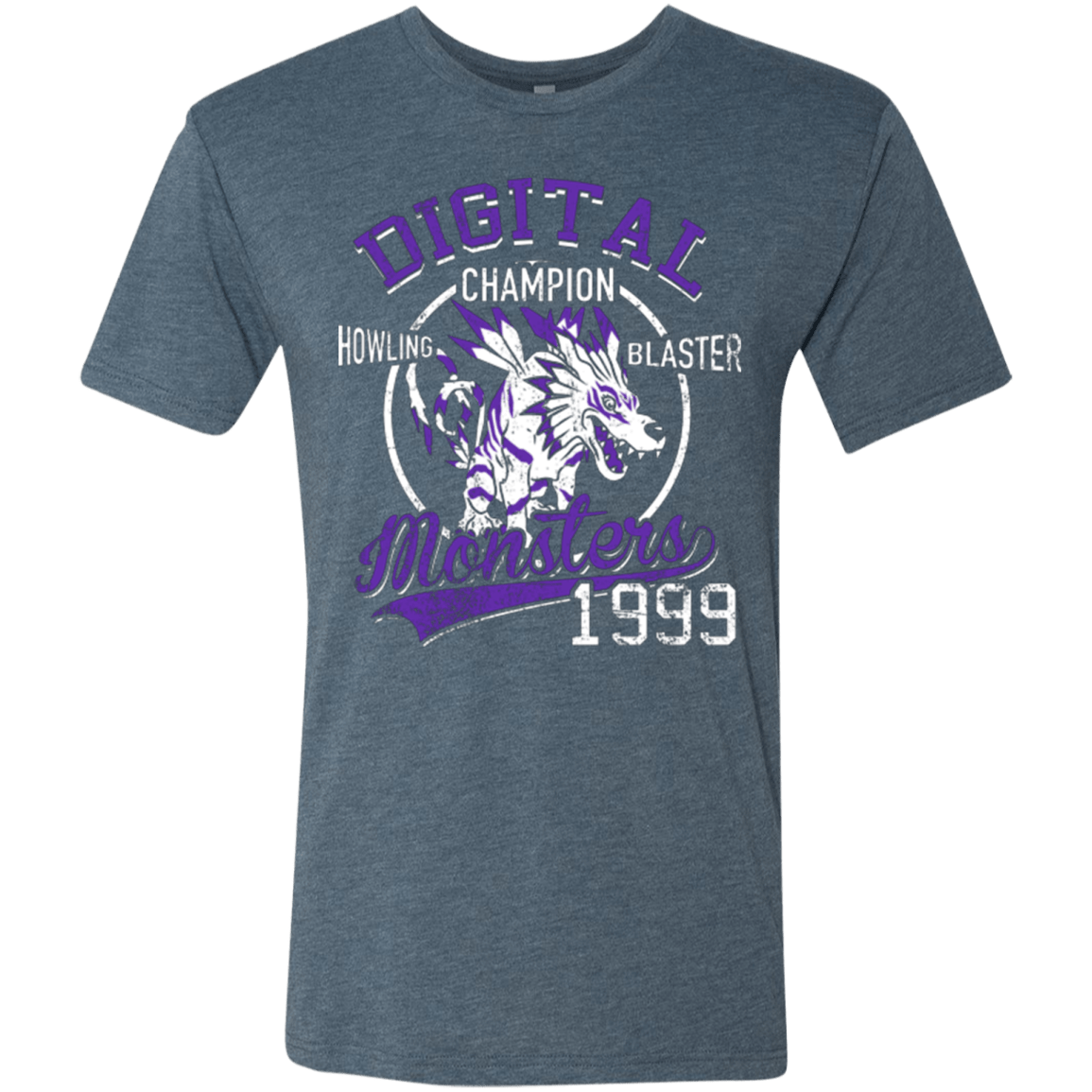 T-Shirts Indigo / Small Howling Blaster Men's Triblend T-Shirt