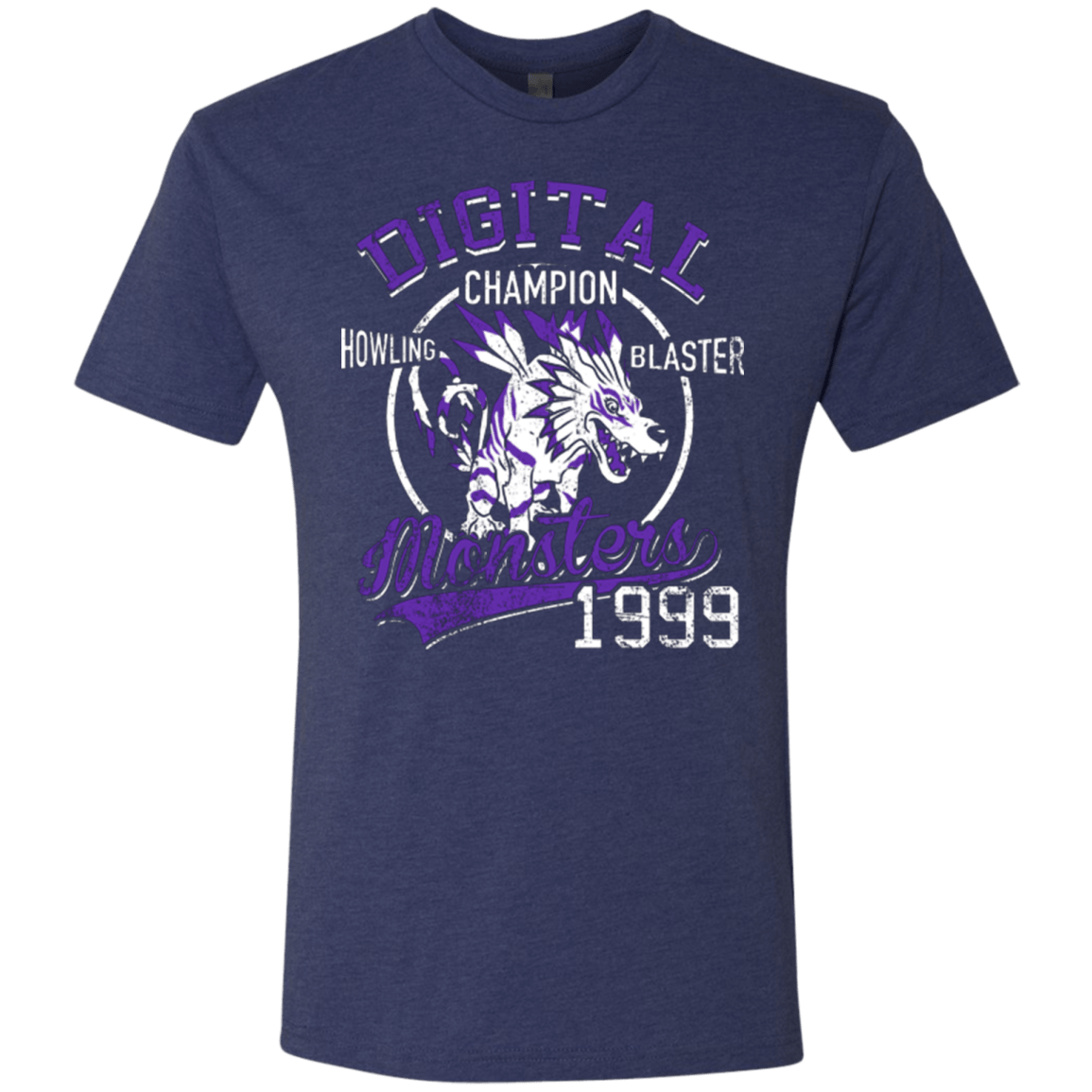 T-Shirts Vintage Navy / Small Howling Blaster Men's Triblend T-Shirt