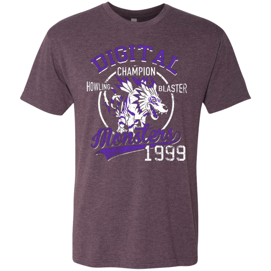 T-Shirts Vintage Purple / Small Howling Blaster Men's Triblend T-Shirt