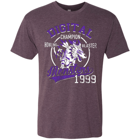 T-Shirts Vintage Purple / Small Howling Blaster Men's Triblend T-Shirt