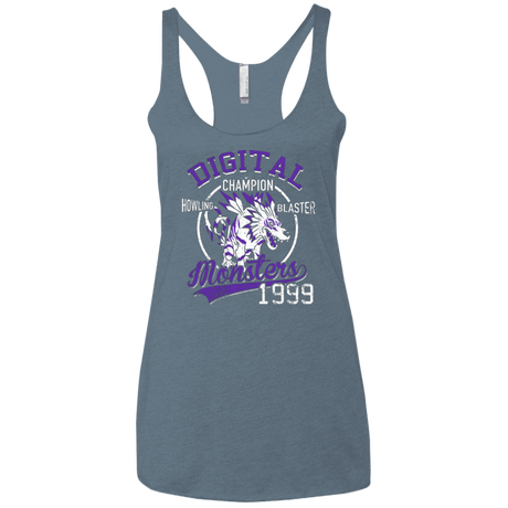 T-Shirts Indigo / X-Small Howling Blaster Women's Triblend Racerback Tank