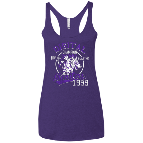 T-Shirts Purple / X-Small Howling Blaster Women's Triblend Racerback Tank