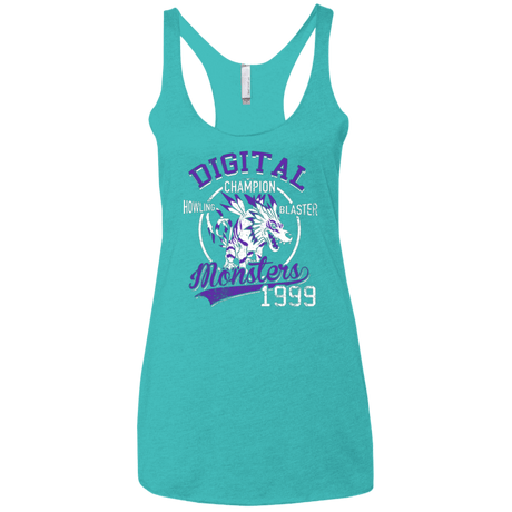 T-Shirts Tahiti Blue / X-Small Howling Blaster Women's Triblend Racerback Tank