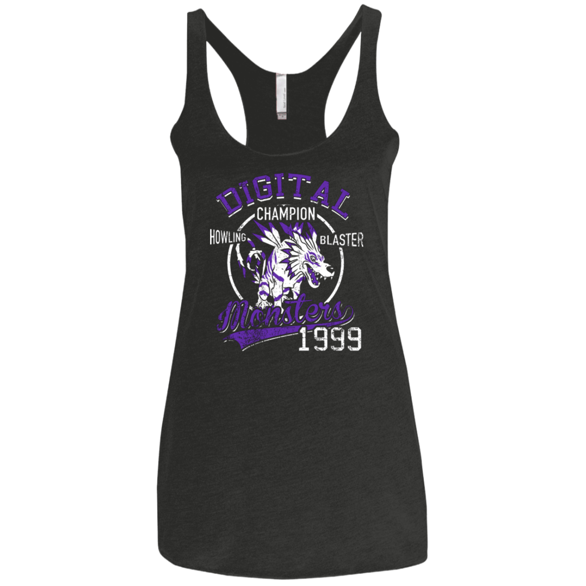 T-Shirts Vintage Black / X-Small Howling Blaster Women's Triblend Racerback Tank