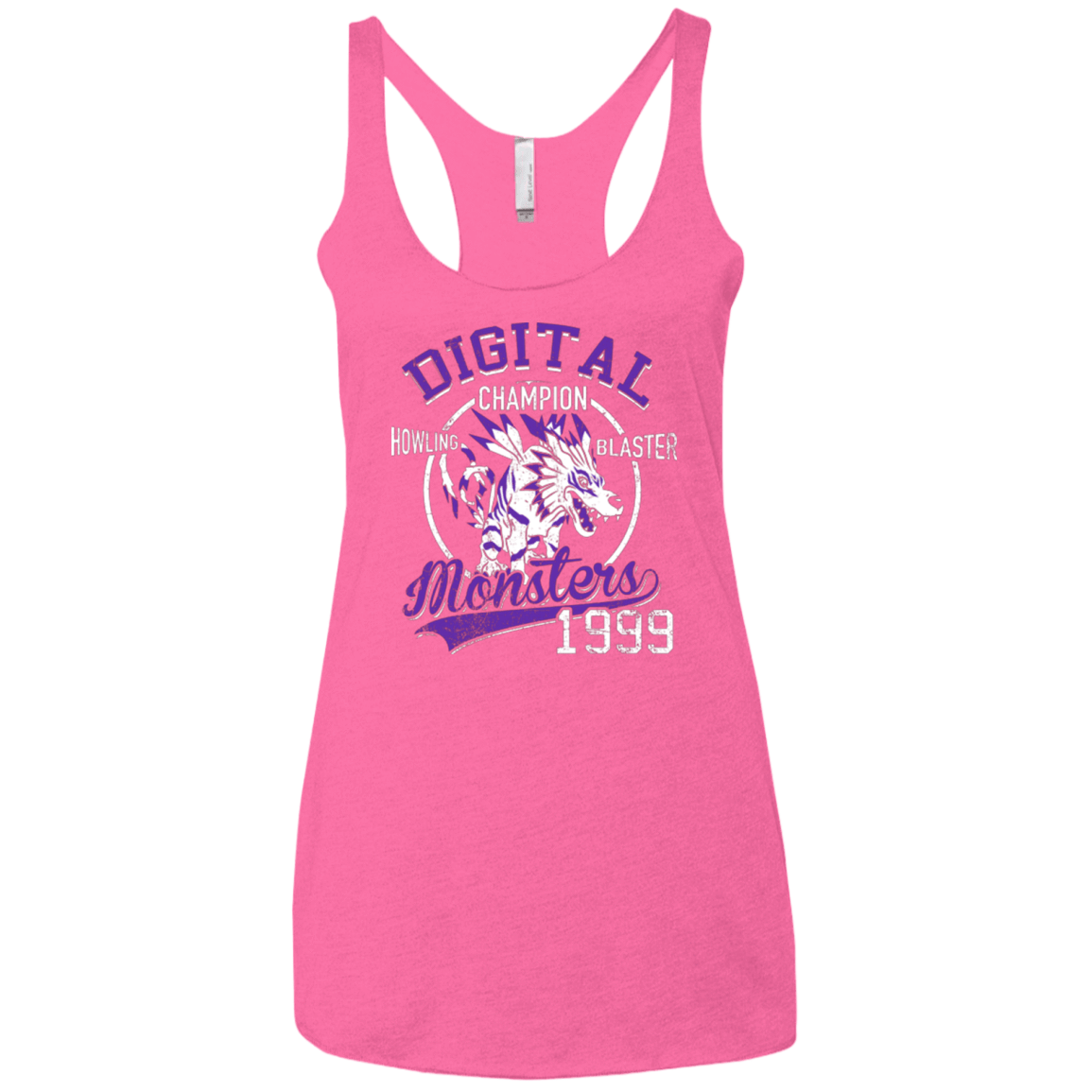 T-Shirts Vintage Pink / X-Small Howling Blaster Women's Triblend Racerback Tank