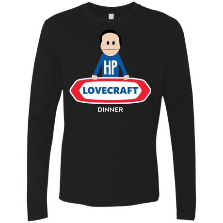T-Shirts Black / Small HP LoveCraft Dinner Men's Premium Long Sleeve