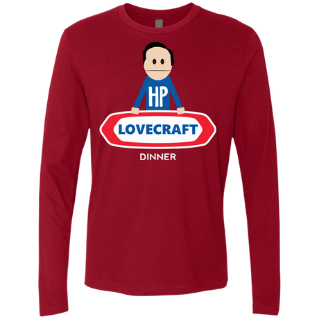 T-Shirts Cardinal / Small HP LoveCraft Dinner Men's Premium Long Sleeve