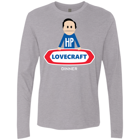 T-Shirts Heather Grey / Small HP LoveCraft Dinner Men's Premium Long Sleeve