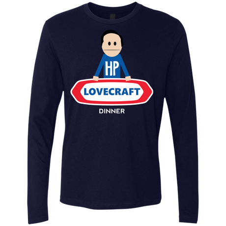 T-Shirts Midnight Navy / Small HP LoveCraft Dinner Men's Premium Long Sleeve