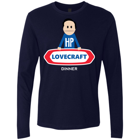 T-Shirts Midnight Navy / Small HP LoveCraft Dinner Men's Premium Long Sleeve