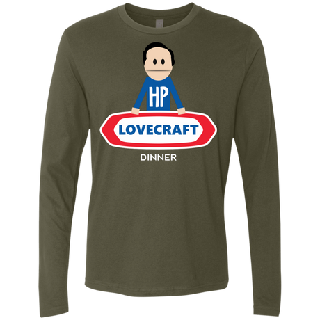 T-Shirts Military Green / Small HP LoveCraft Dinner Men's Premium Long Sleeve