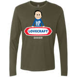 T-Shirts Military Green / Small HP LoveCraft Dinner Men's Premium Long Sleeve