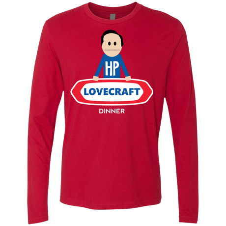 T-Shirts Red / Small HP LoveCraft Dinner Men's Premium Long Sleeve