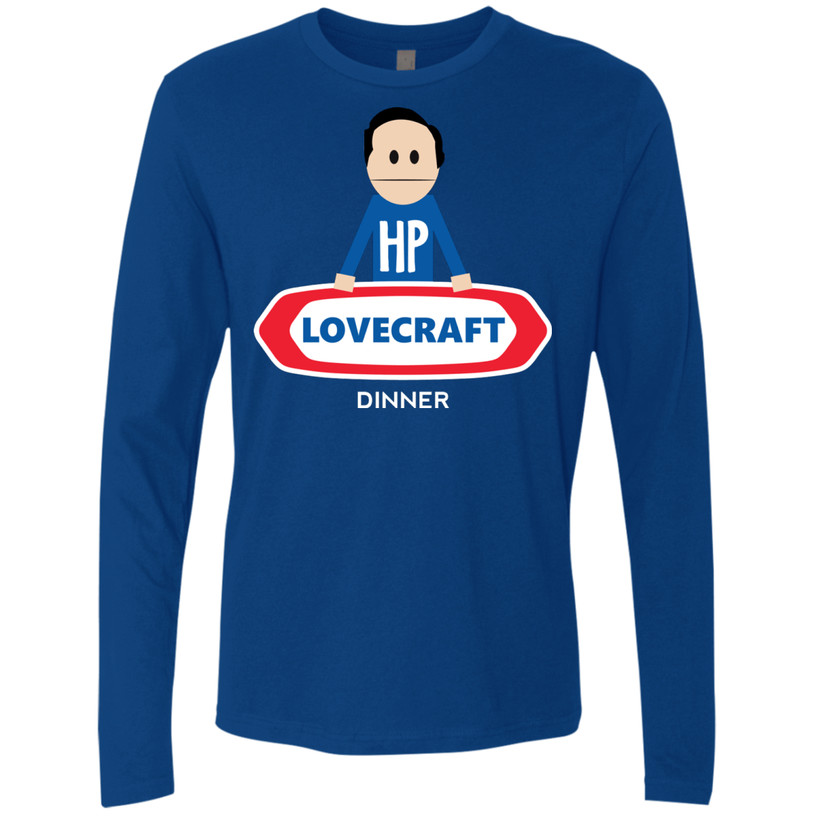 T-Shirts Royal / Small HP LoveCraft Dinner Men's Premium Long Sleeve