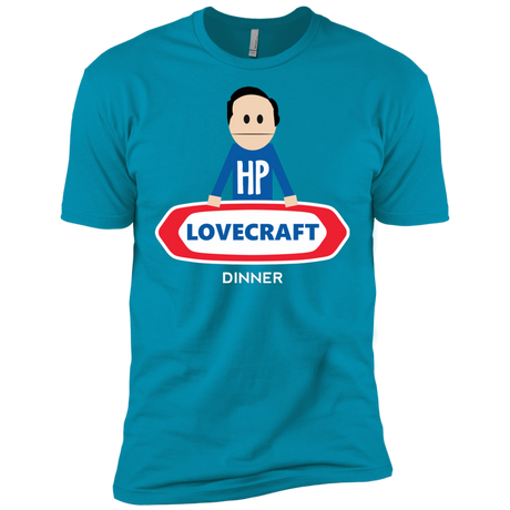 T-Shirts Turquoise / X-Small HP LoveCraft Dinner Men's Premium T-Shirt