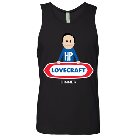 T-Shirts Black / Small HP LoveCraft Dinner Men's Premium Tank Top