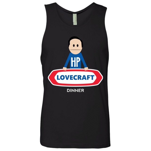 T-Shirts Black / Small HP LoveCraft Dinner Men's Premium Tank Top