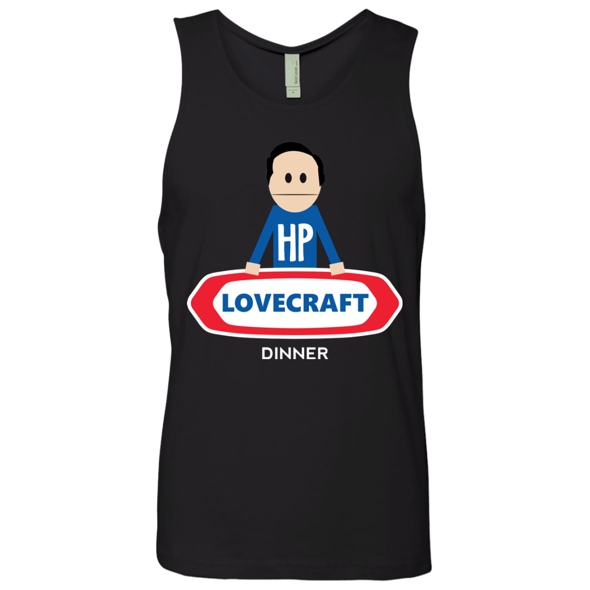 T-Shirts Black / Small HP LoveCraft Dinner Men's Premium Tank Top