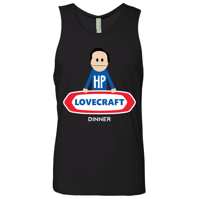 T-Shirts Black / Small HP LoveCraft Dinner Men's Premium Tank Top