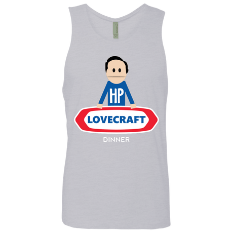 T-Shirts Heather Grey / Small HP LoveCraft Dinner Men's Premium Tank Top