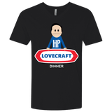 T-Shirts Black / X-Small HP LoveCraft Dinner Men's Premium V-Neck