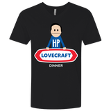 T-Shirts Black / X-Small HP LoveCraft Dinner Men's Premium V-Neck