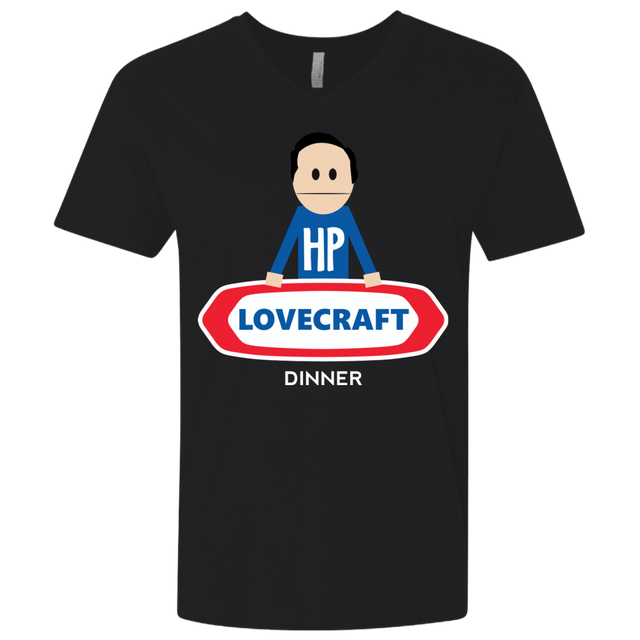 T-Shirts Black / X-Small HP LoveCraft Dinner Men's Premium V-Neck