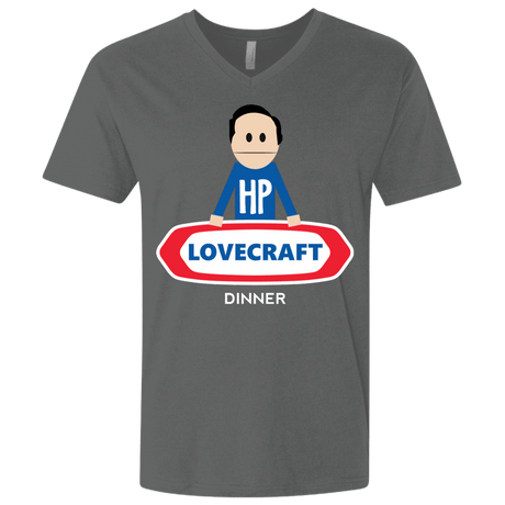 T-Shirts Heavy Metal / X-Small HP LoveCraft Dinner Men's Premium V-Neck