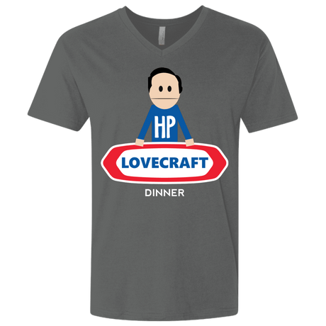 T-Shirts Heavy Metal / X-Small HP LoveCraft Dinner Men's Premium V-Neck