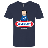 T-Shirts Midnight Navy / X-Small HP LoveCraft Dinner Men's Premium V-Neck