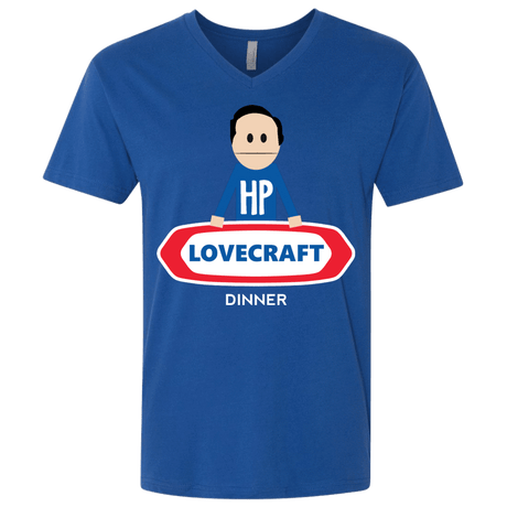 T-Shirts Royal / X-Small HP LoveCraft Dinner Men's Premium V-Neck