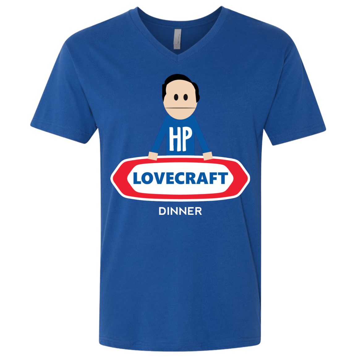 T-Shirts Royal / X-Small HP LoveCraft Dinner Men's Premium V-Neck