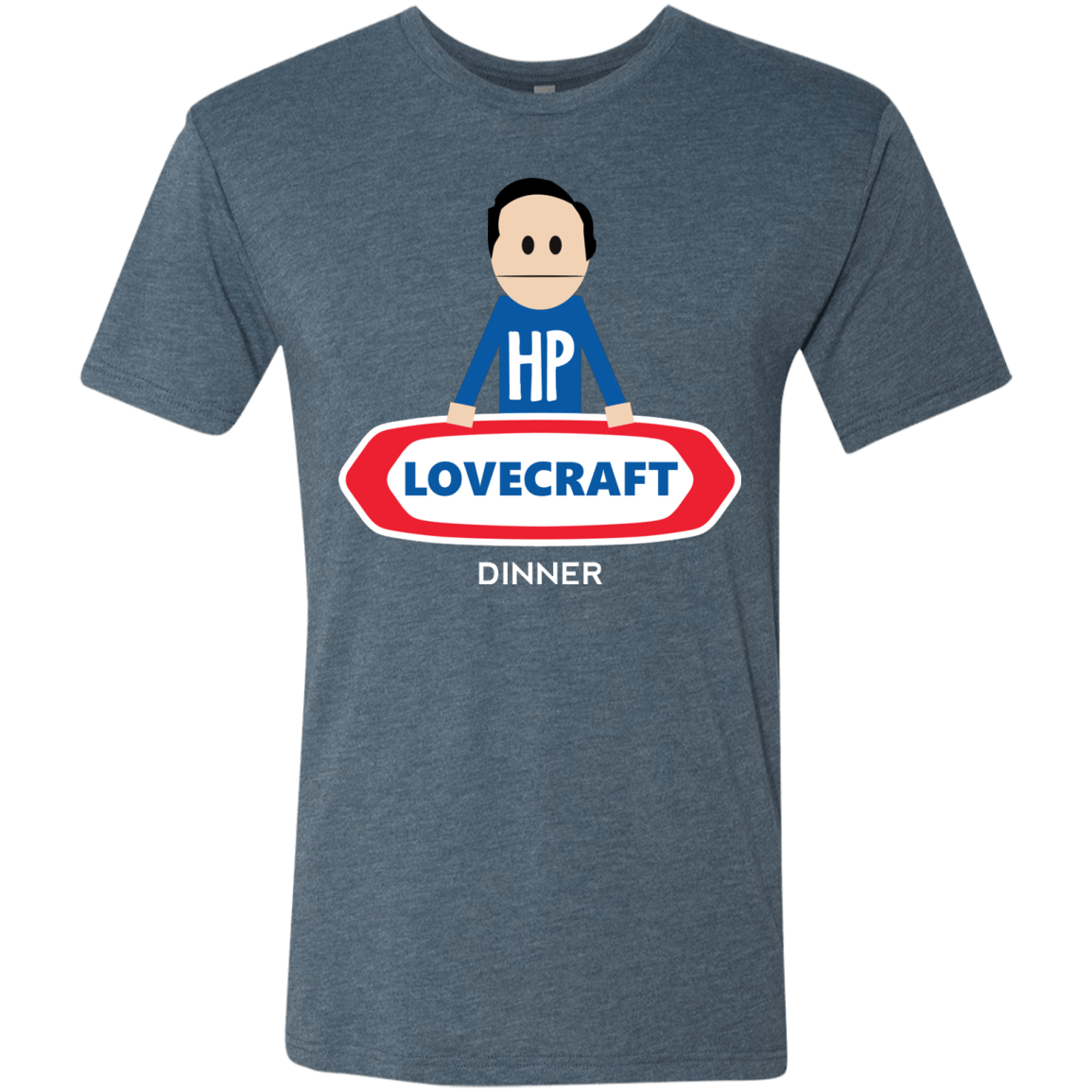 T-Shirts Indigo / Small HP LoveCraft Dinner Men's Triblend T-Shirt