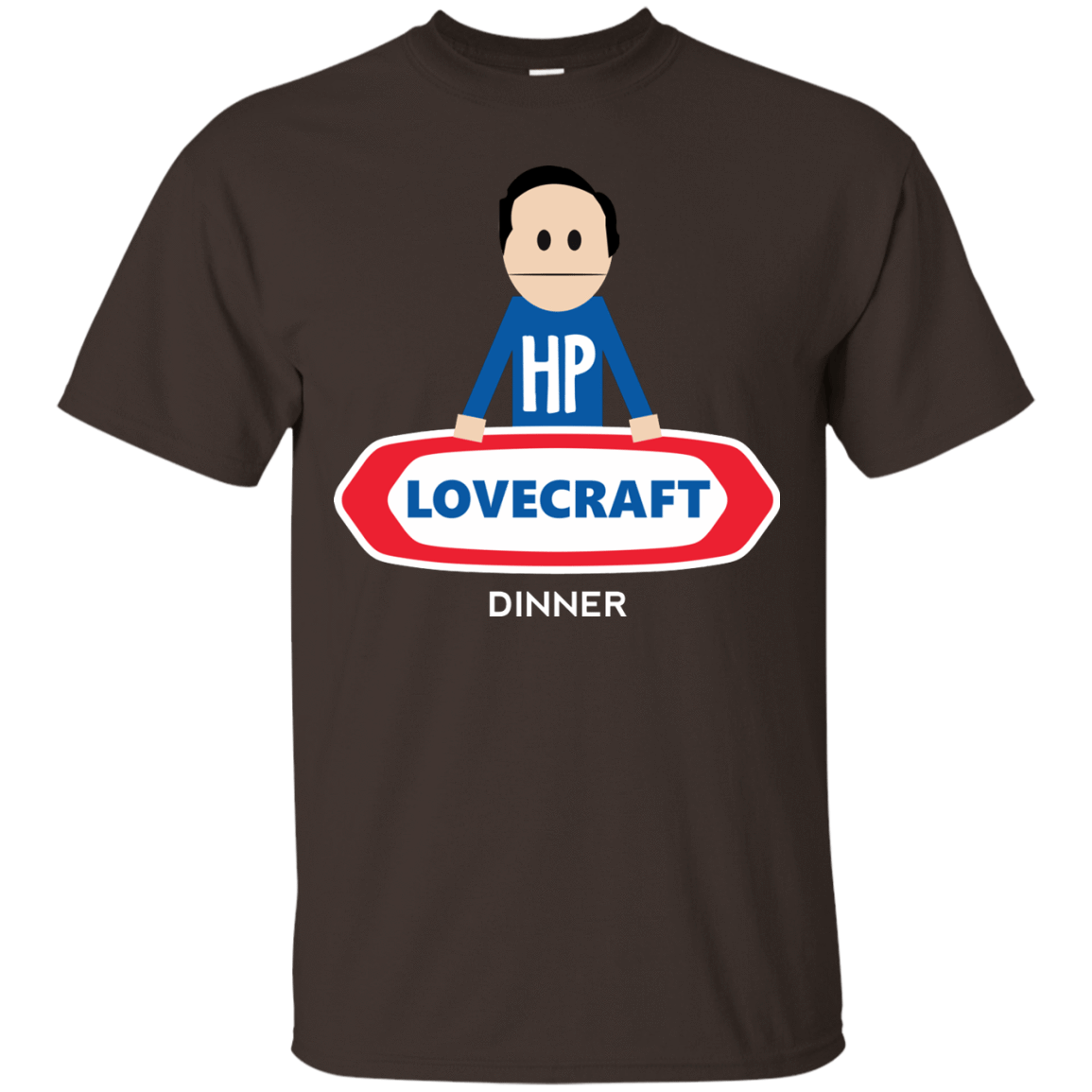 T-Shirts Dark Chocolate / Small HP LoveCraft Dinner T-Shirt