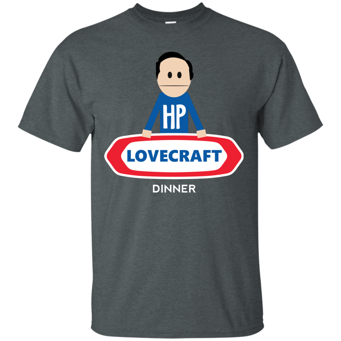 T-Shirts Dark Heather / Small HP LoveCraft Dinner T-Shirt