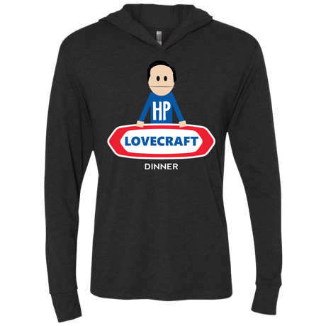 T-Shirts Vintage Black / X-Small HP LoveCraft Dinner Triblend Long Sleeve Hoodie Tee