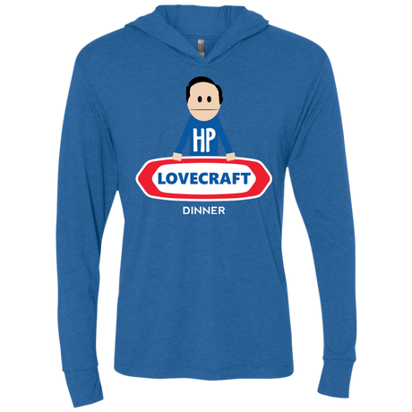 T-Shirts Vintage Royal / X-Small HP LoveCraft Dinner Triblend Long Sleeve Hoodie Tee