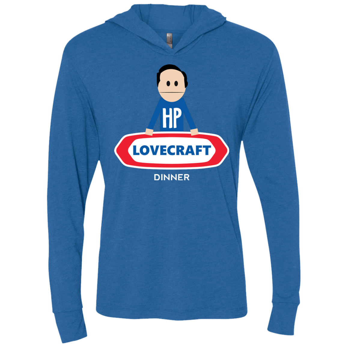 T-Shirts Vintage Royal / X-Small HP LoveCraft Dinner Triblend Long Sleeve Hoodie Tee