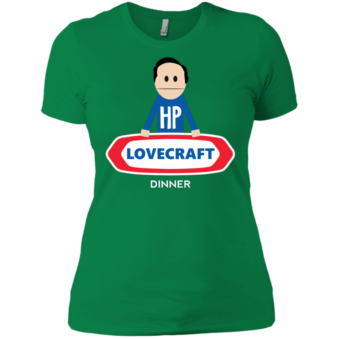 T-Shirts Kelly Green / X-Small HP LoveCraft Dinner Women's Premium T-Shirt