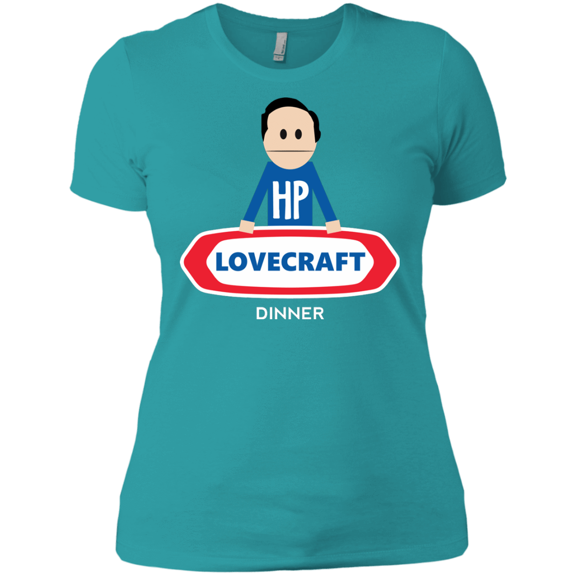 T-Shirts Tahiti Blue / X-Small HP LoveCraft Dinner Women's Premium T-Shirt