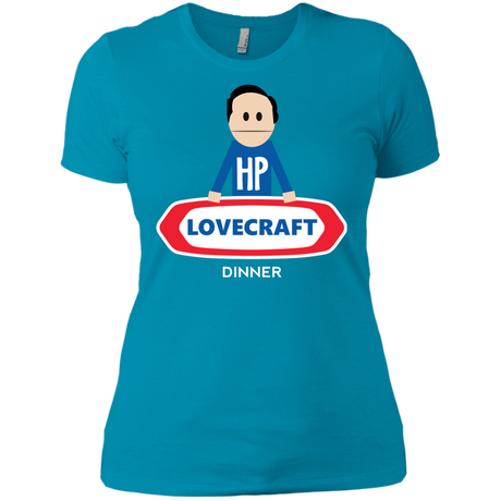 T-Shirts Turquoise / X-Small HP LoveCraft Dinner Women's Premium T-Shirt