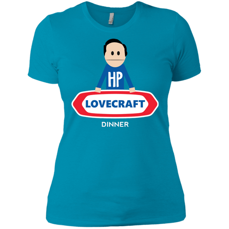 T-Shirts Turquoise / X-Small HP LoveCraft Dinner Women's Premium T-Shirt