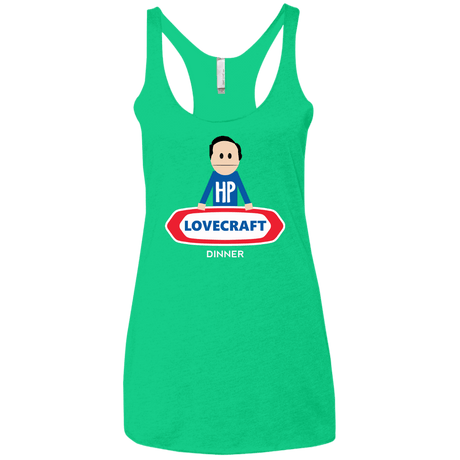 T-Shirts Envy / X-Small HP LoveCraft Dinner Women's Triblend Racerback Tank