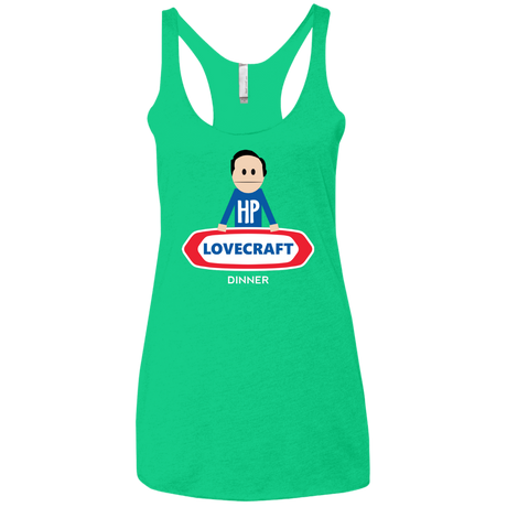 T-Shirts Envy / X-Small HP LoveCraft Dinner Women's Triblend Racerback Tank