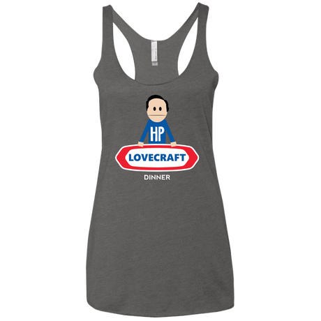 T-Shirts Premium Heather / X-Small HP LoveCraft Dinner Women's Triblend Racerback Tank