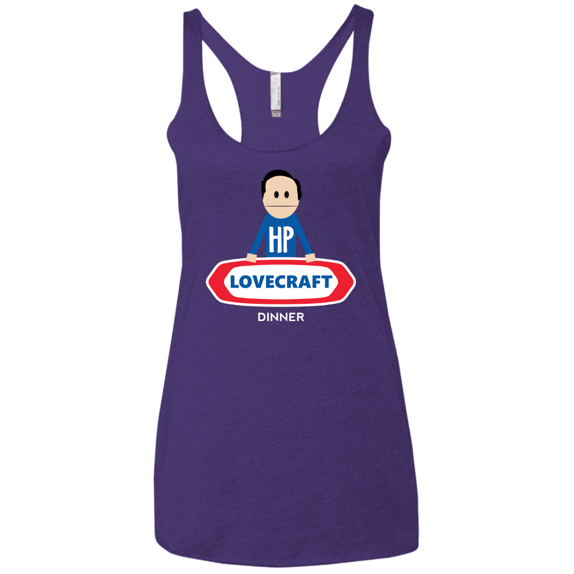 T-Shirts Purple / X-Small HP LoveCraft Dinner Women's Triblend Racerback Tank