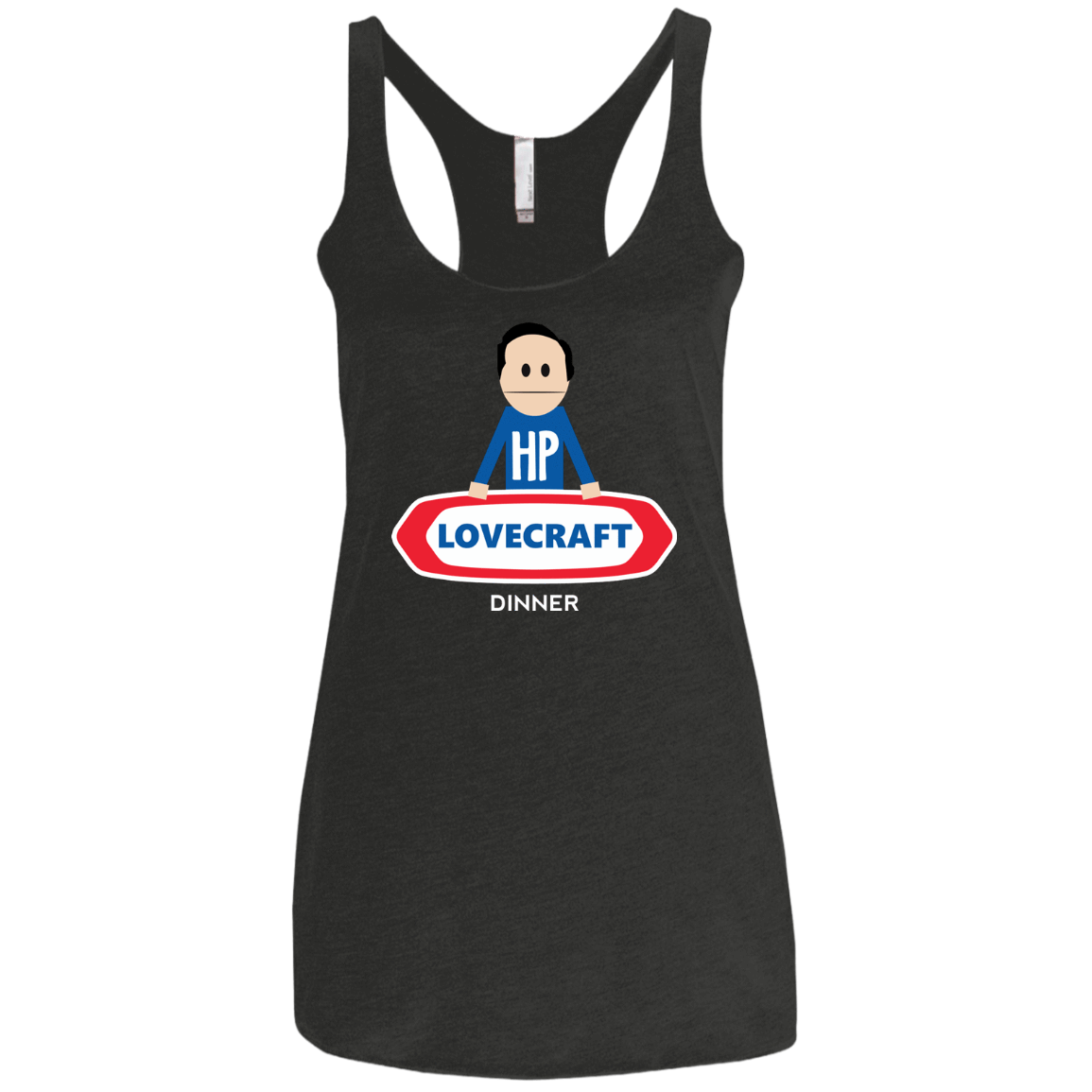 T-Shirts Vintage Black / X-Small HP LoveCraft Dinner Women's Triblend Racerback Tank